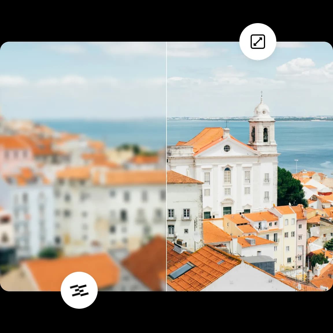 enlarge and enhance image quality